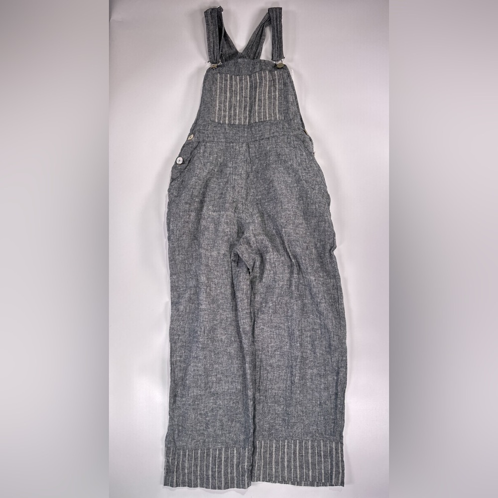 Goddess Gear Womens Hemp Organic Cotton Bib Overalls Wide Leg M - Picture 2 of 13